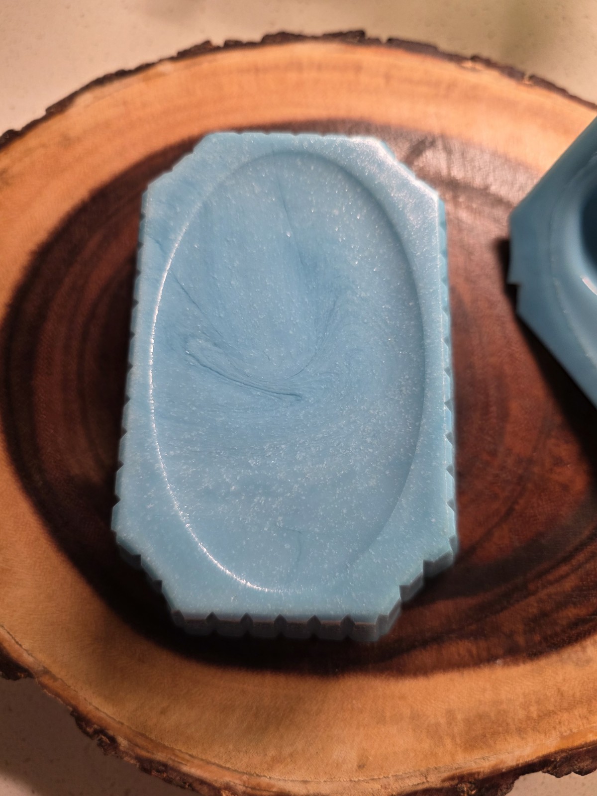 Antique Westmoreland LION Blue And White Milk Glass Lidded Picket Dish RARE Flaw