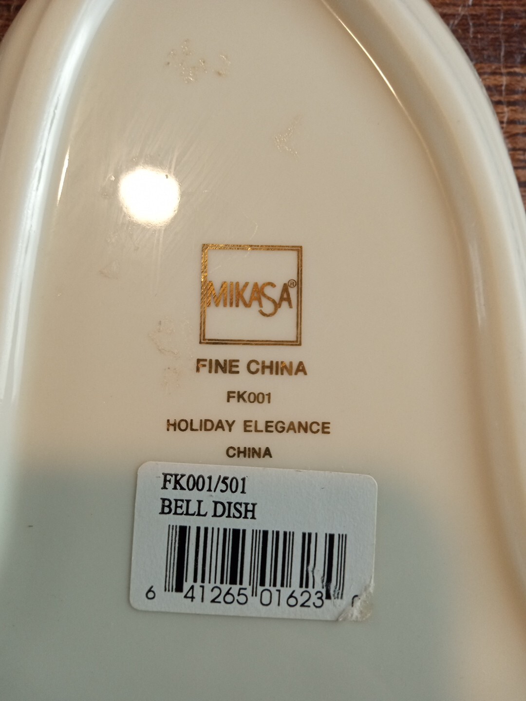 Mikasa Holiday Elegance Fine Porcelain Holiday Bell Candy Dish Christmas