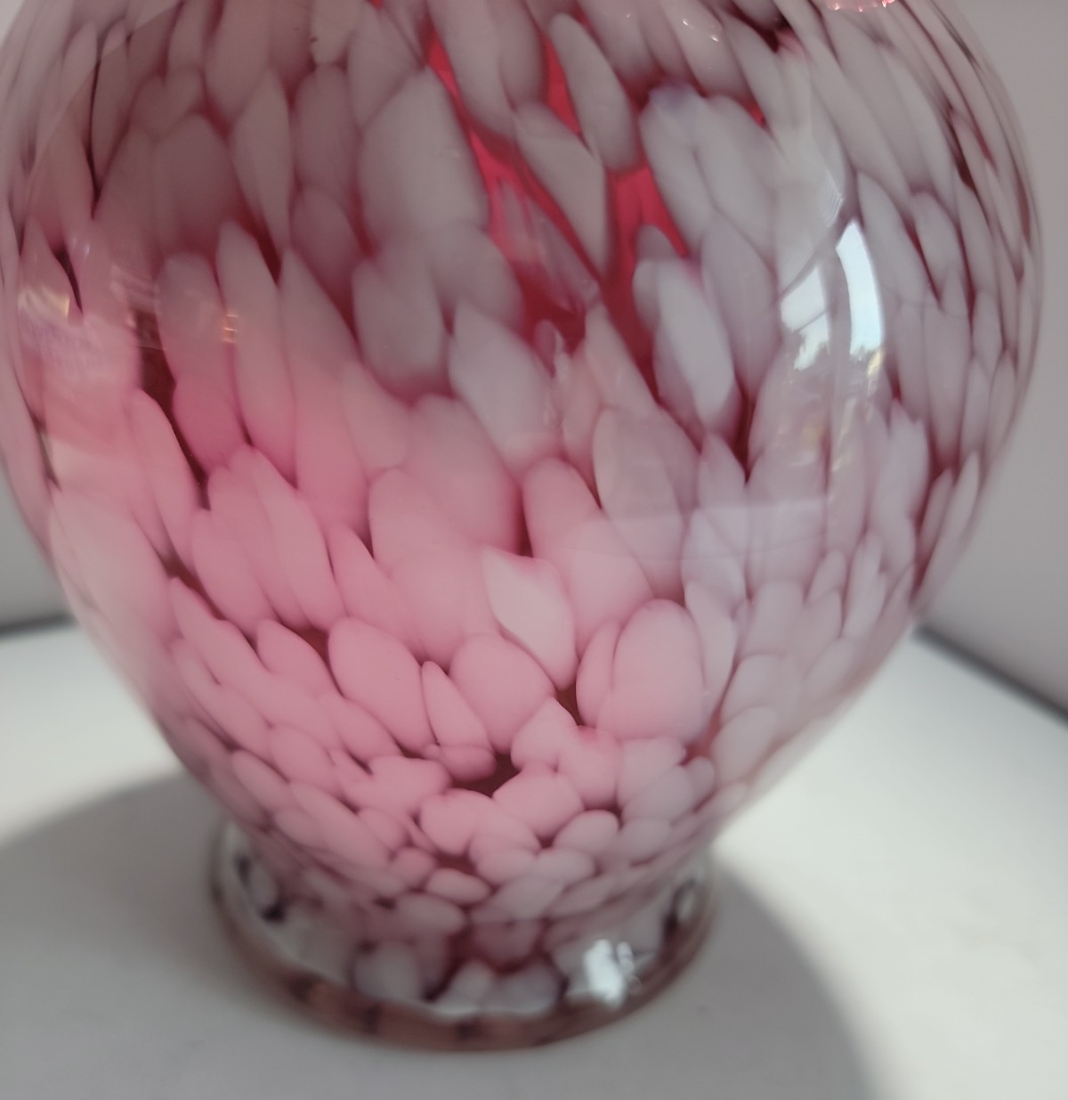 Vintage Cristalleria Ann Primrose Murano Collection D’Arte Pink Art Glass Vase