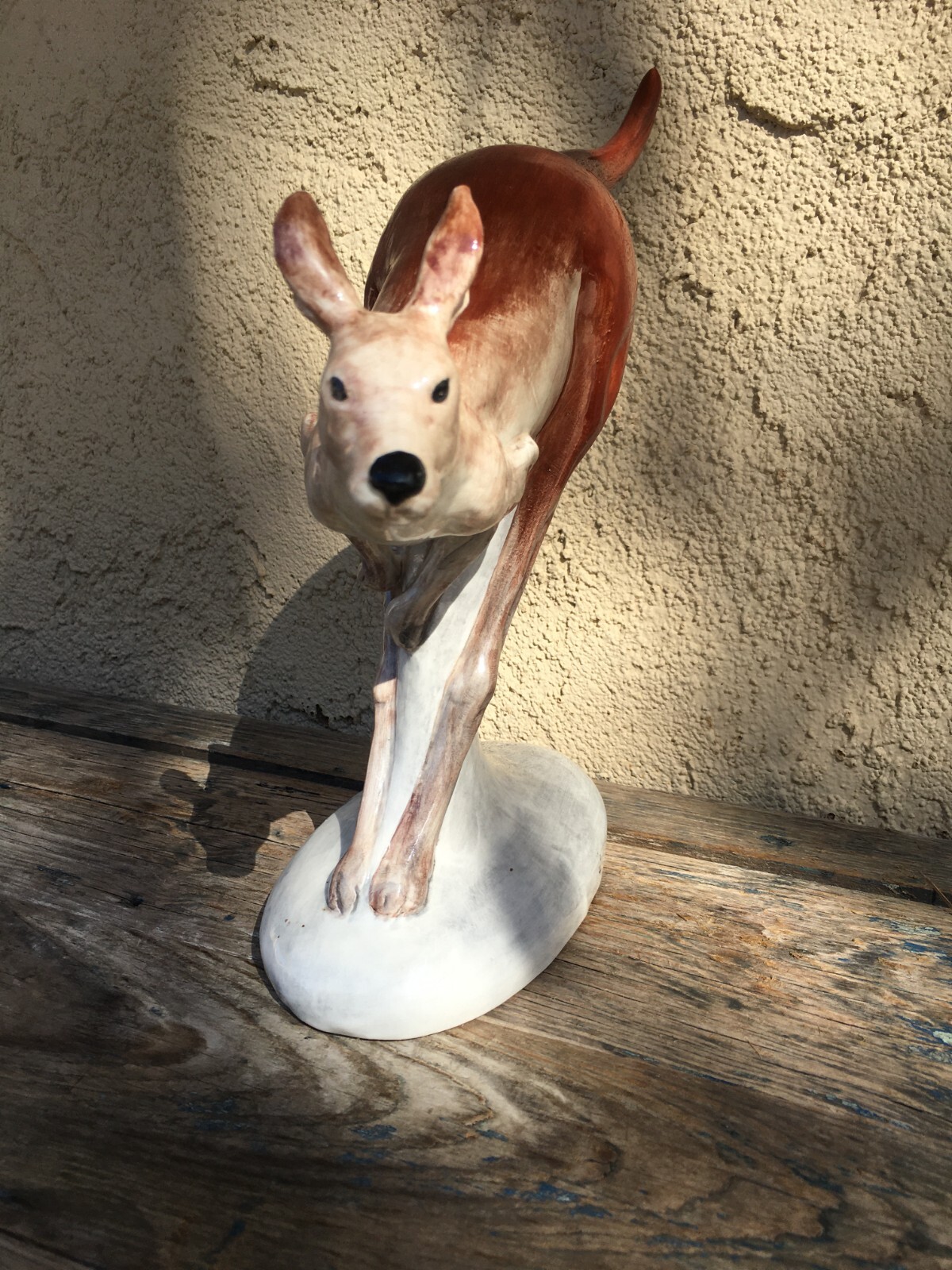 LARGE CERAMIC POTTERY KANGAROO, STUDIO AUSTRALIA, SIGNED CYM, for BAZ LUHRMANN