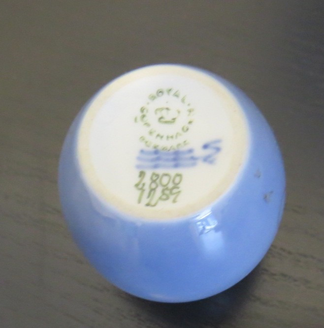 SWEET ROYAL COPENHAGEN DENMARK TINY CHINA FLORAL VASE