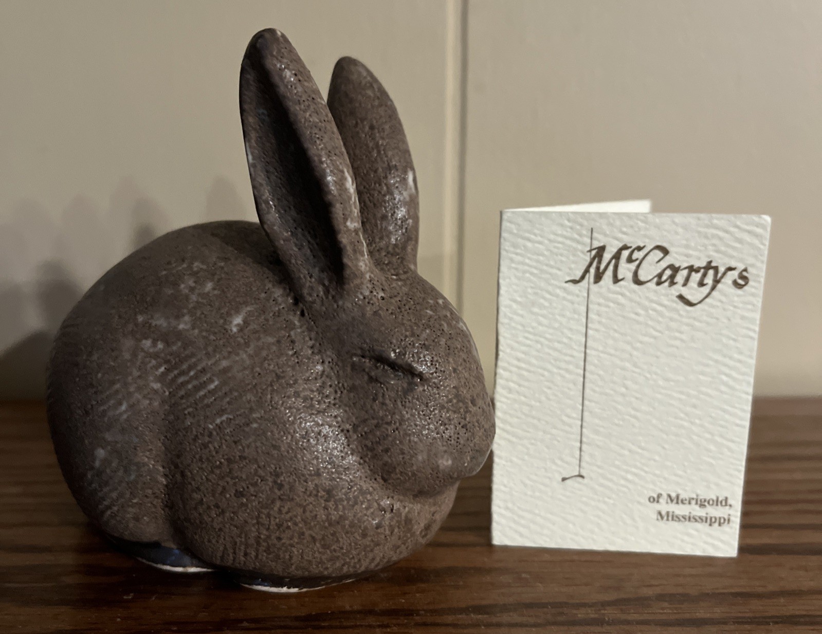 McCarty’s Pottery Nutmeg Rabbit / Bunny GENUINE – First Quality
