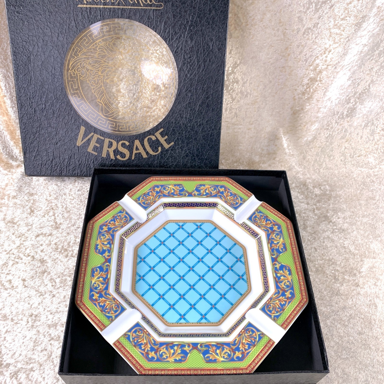 Versace x Rosenthal Russian Dream 24cm Ashtray Porcelain Plate with Box