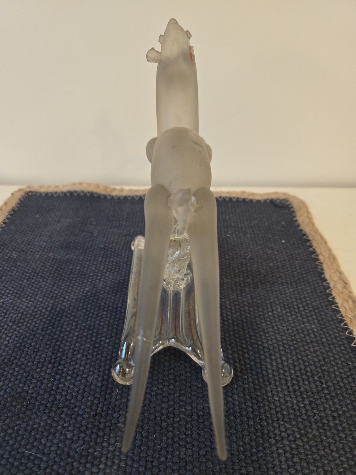 Rare Important Guido Balsamo Stella Iridescent Gazelle Venetian Glass 1930