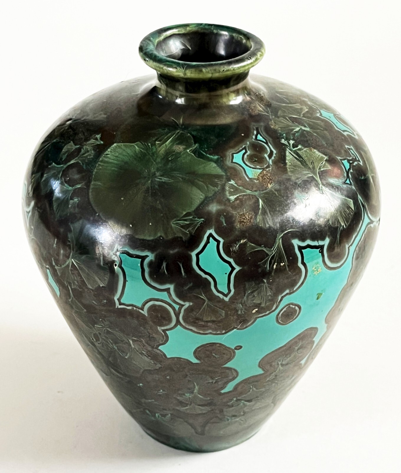 JON PRICE LAGUNA BEACH STUDIO ART POTTERY CRYSTALLINE PORCELAIN WEED POT VASE