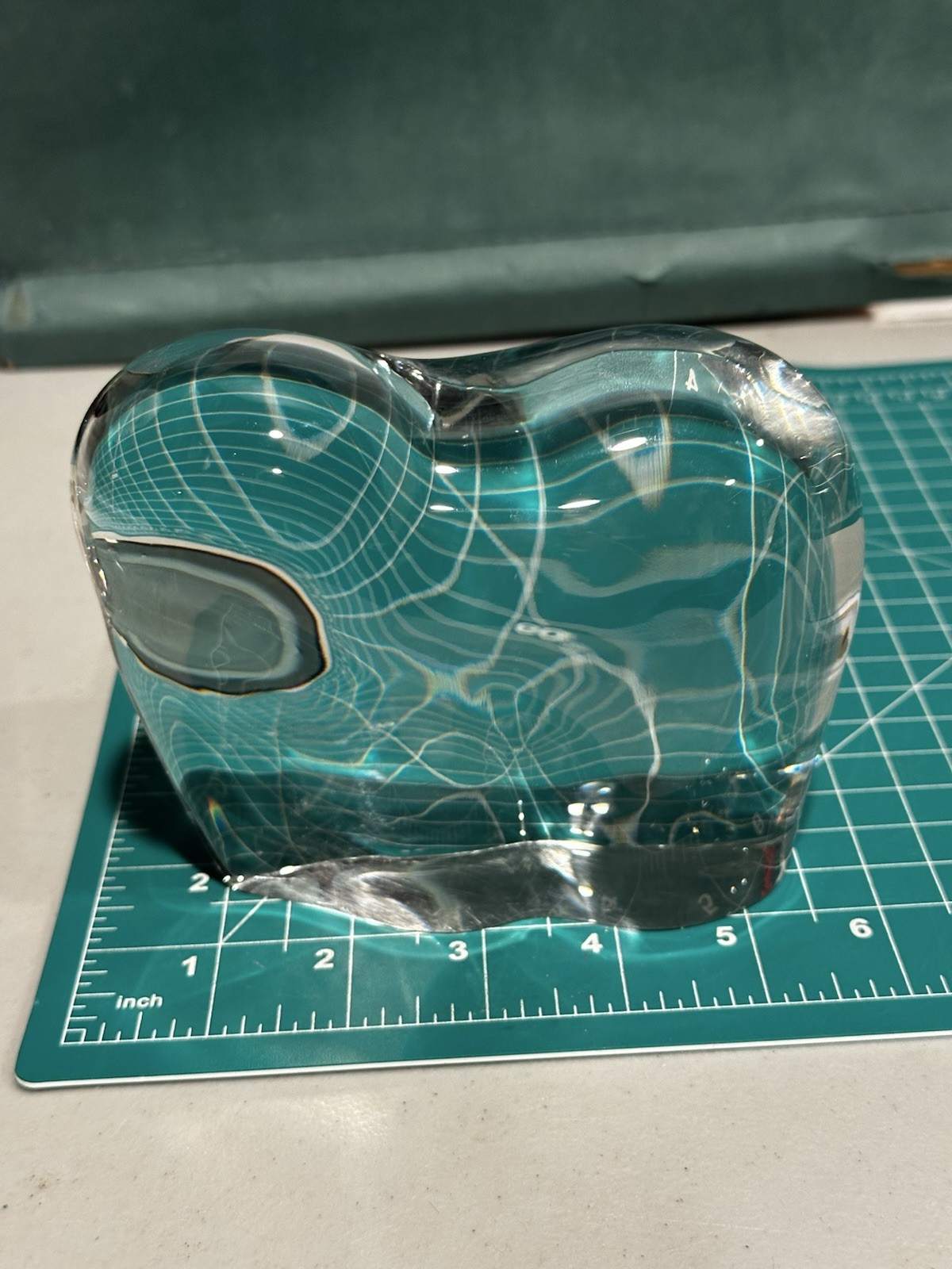 BACCARAT CRYSTAL signed Elephant Paperweight Modernist Luxury Desk Decor Mantle