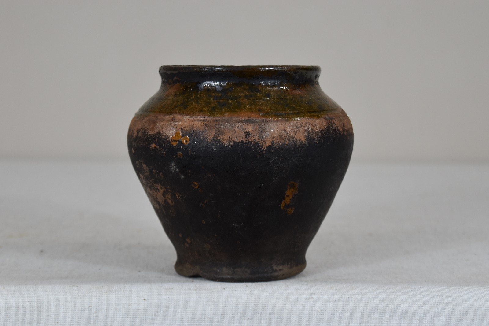 Vintage Clay Pot Rustic Ceramic Vase Antique Pottery Vessel