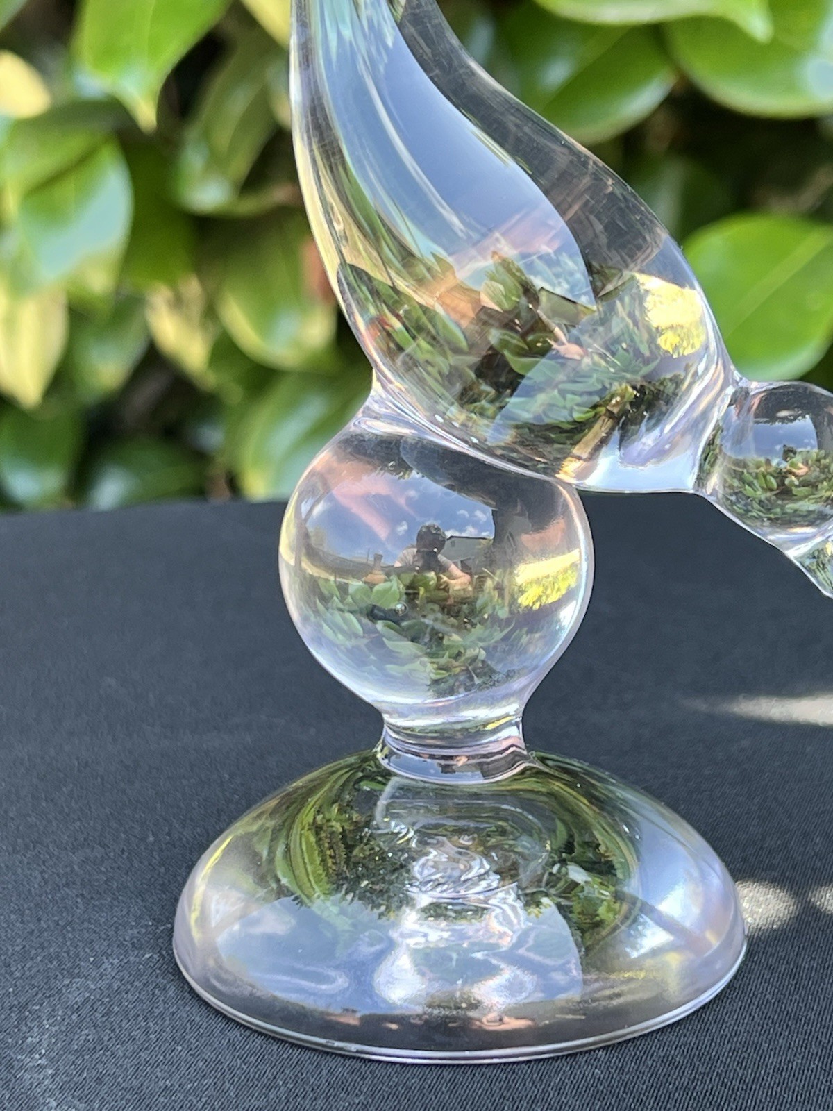 Vtg Viking Glass 1311 Long Tail Bird Lavender Sun Purple Manganese 365nm Glow