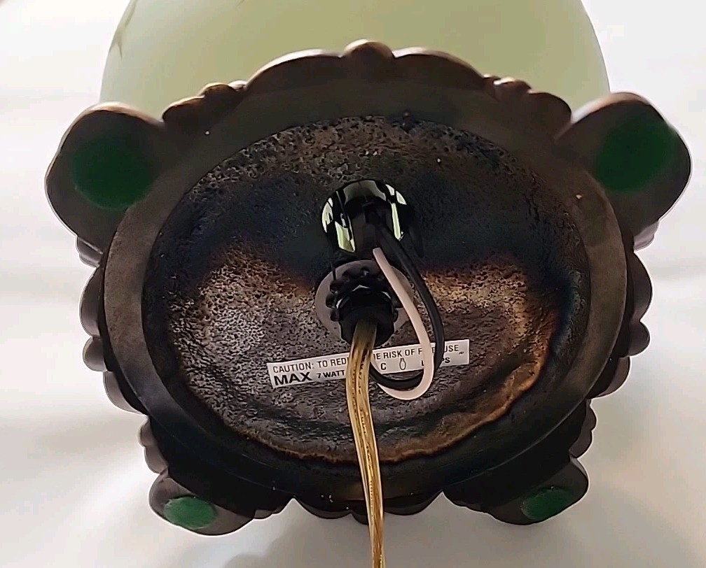 Fenton LOTUS MIST FLORAL GWTW Lamp ~ Hand Painted & Artist Signed ~ EXQUISITE!!!