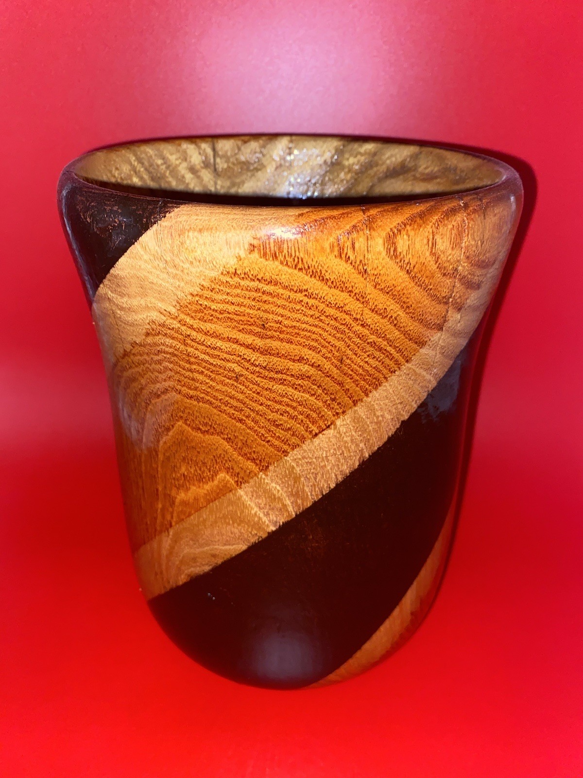 Handcrafted Wood and Resin Art Vase One of a Kind Modern Luxury Home Décor