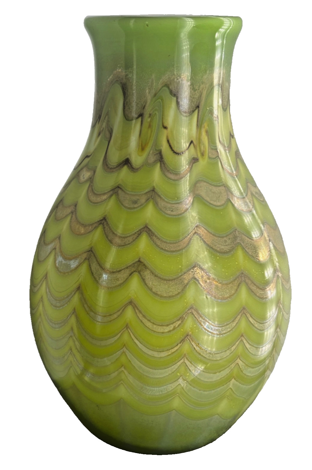 Murano Glass Vase H: 8.8″ Italy