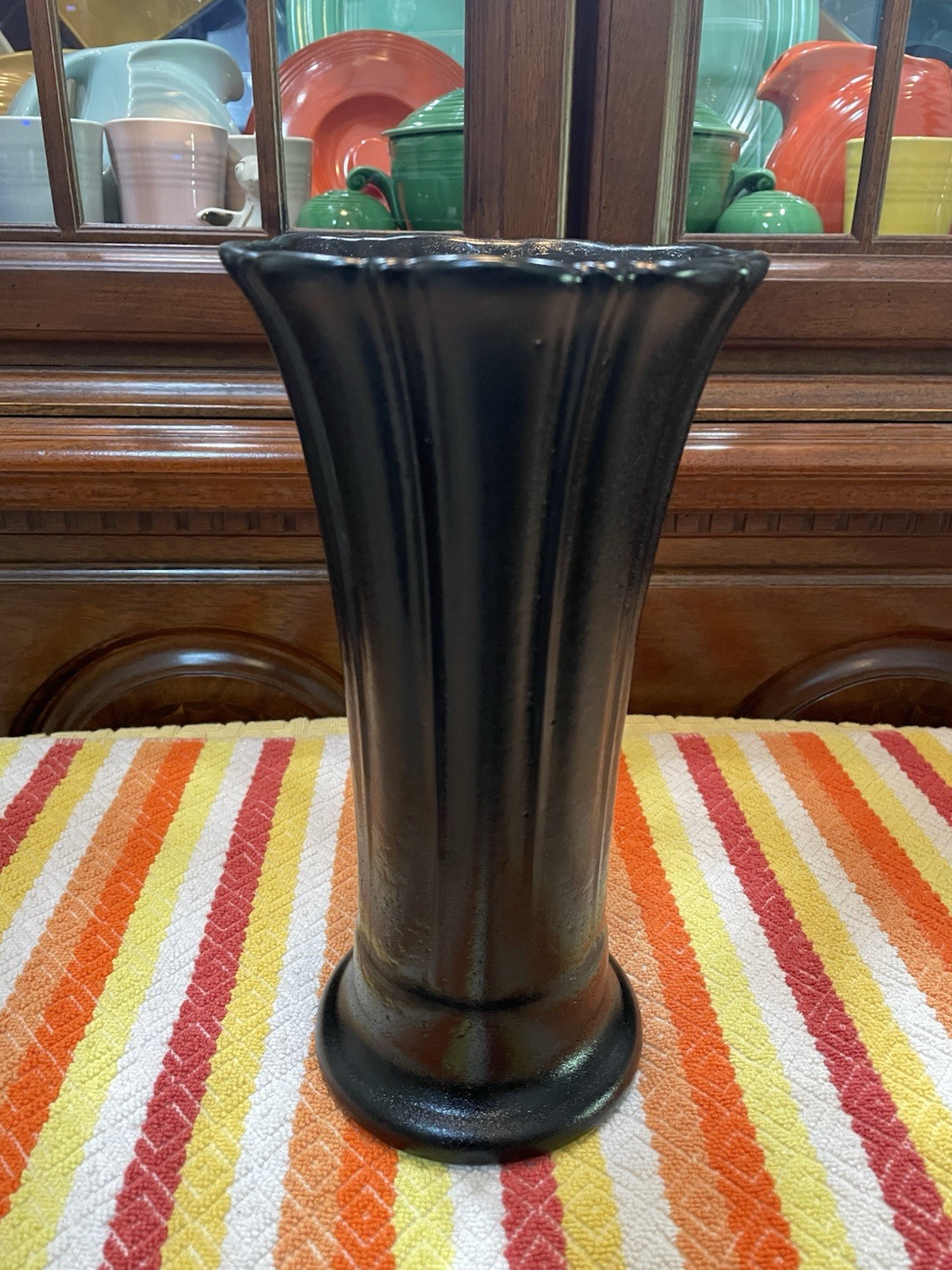 Fiesta Medium Vase Foundry First Quality Not Seconds 9 5/8 Excellent HTF