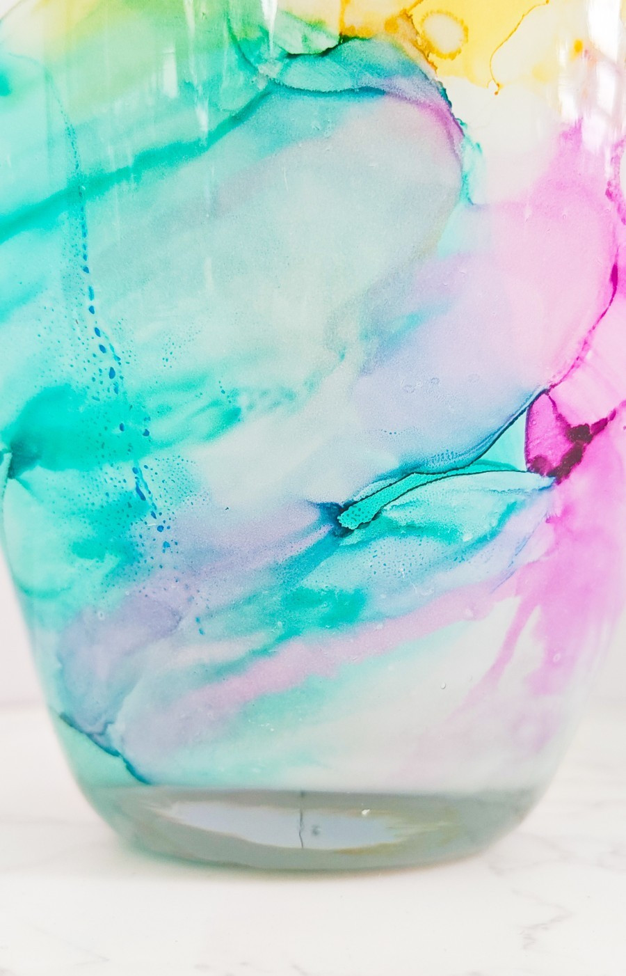 Murano Style Franco Italy Hand Blown Multicolor Art Glass Vase Abstract Design