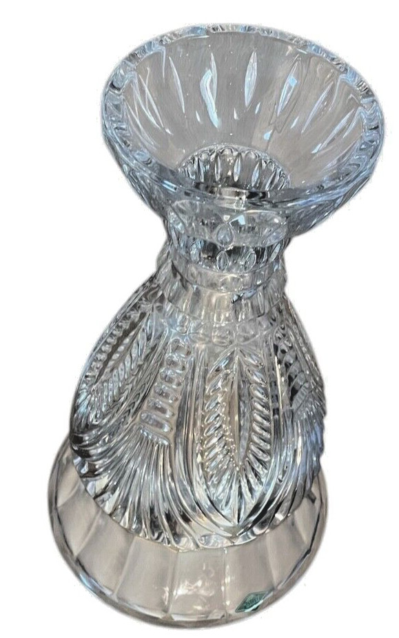 VTG SHANNON CRYSTAL Lrge 16″ 24% Crystal Vase Designs Of Ireland Made IN Czech