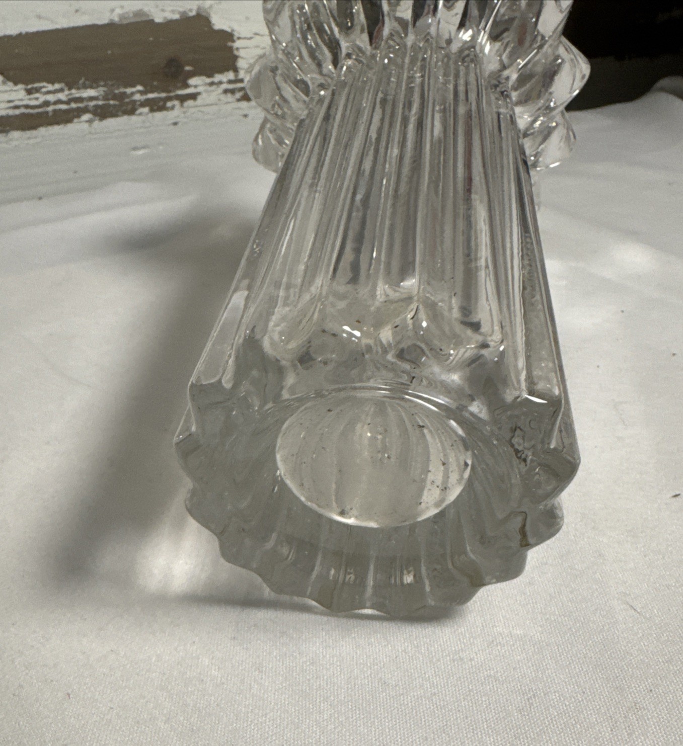 Vintage Lead Crystal Vase Shannon Crystal Designs of Ireland Art Deco Prism