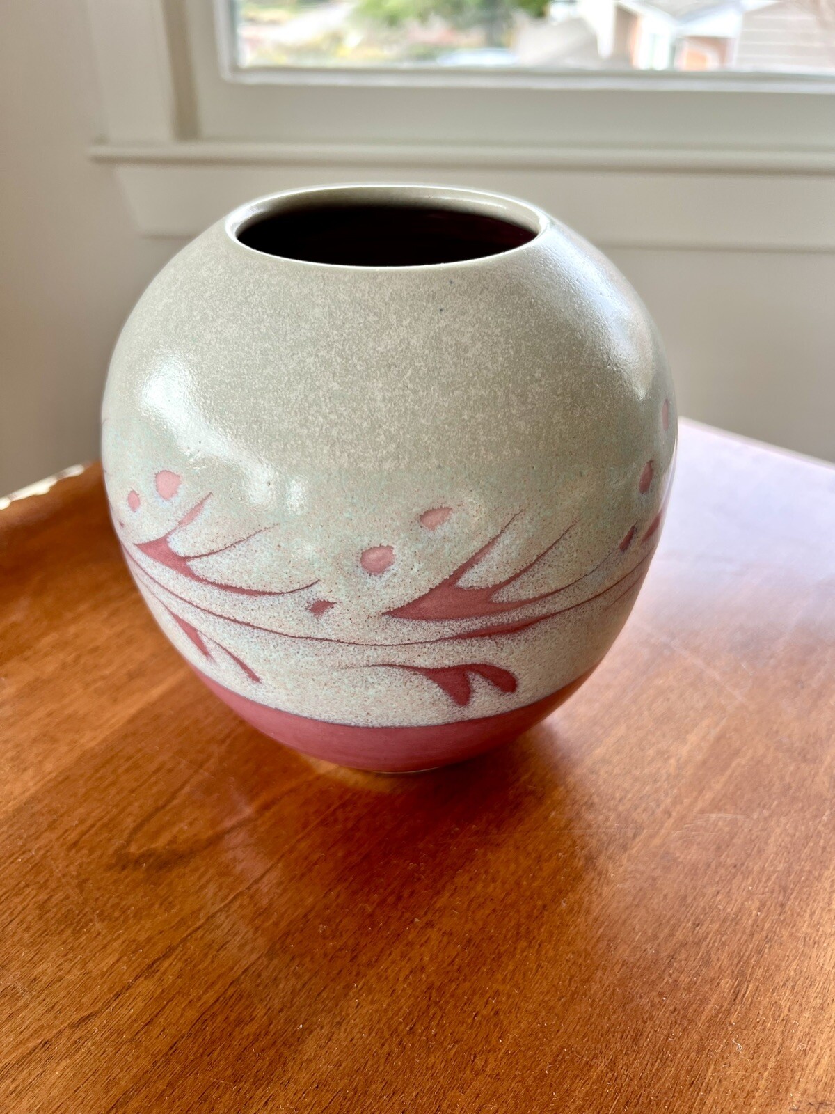 NANCY BISHOP VIRGINIA STUDIO ART POTTERY VASE Handmade Vintage Made In USA Decor