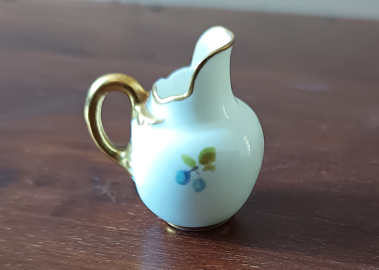A Lovely Royal Worcester Hand Painted Miniature Jug – c1955; Signed Nicholls
