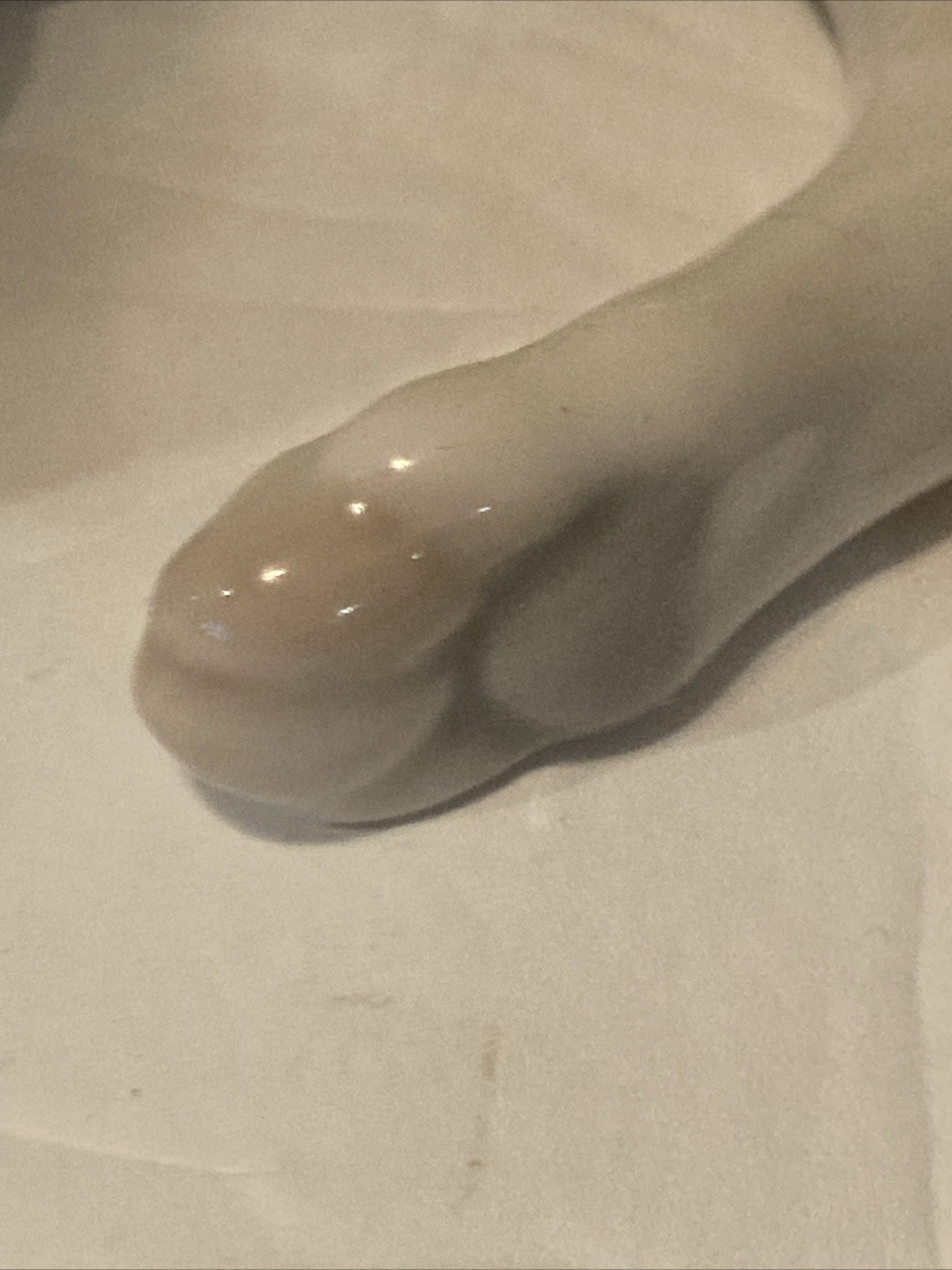 Vintage Lomonosov Porcelain GREAT DANE Gray/White Ceramic Figurine Dog