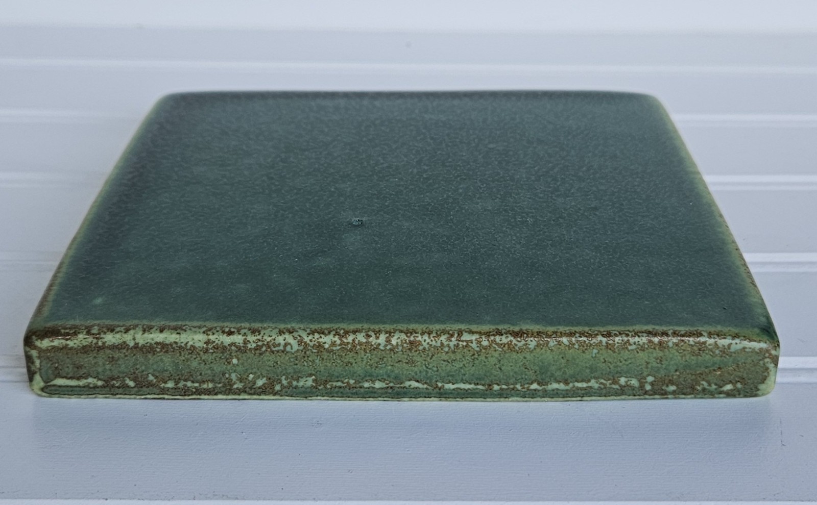 Vintage Motawi Tileworks Tile Laurel Green Ann Arbor Michigan 6×6 B22