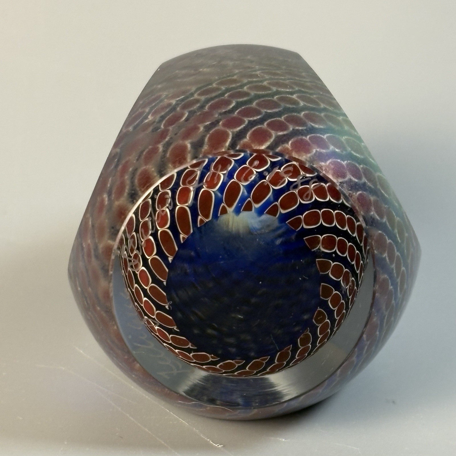 Zellique Studios (Joseph Morel) Art Glass Paperweight – Signed JM 61998