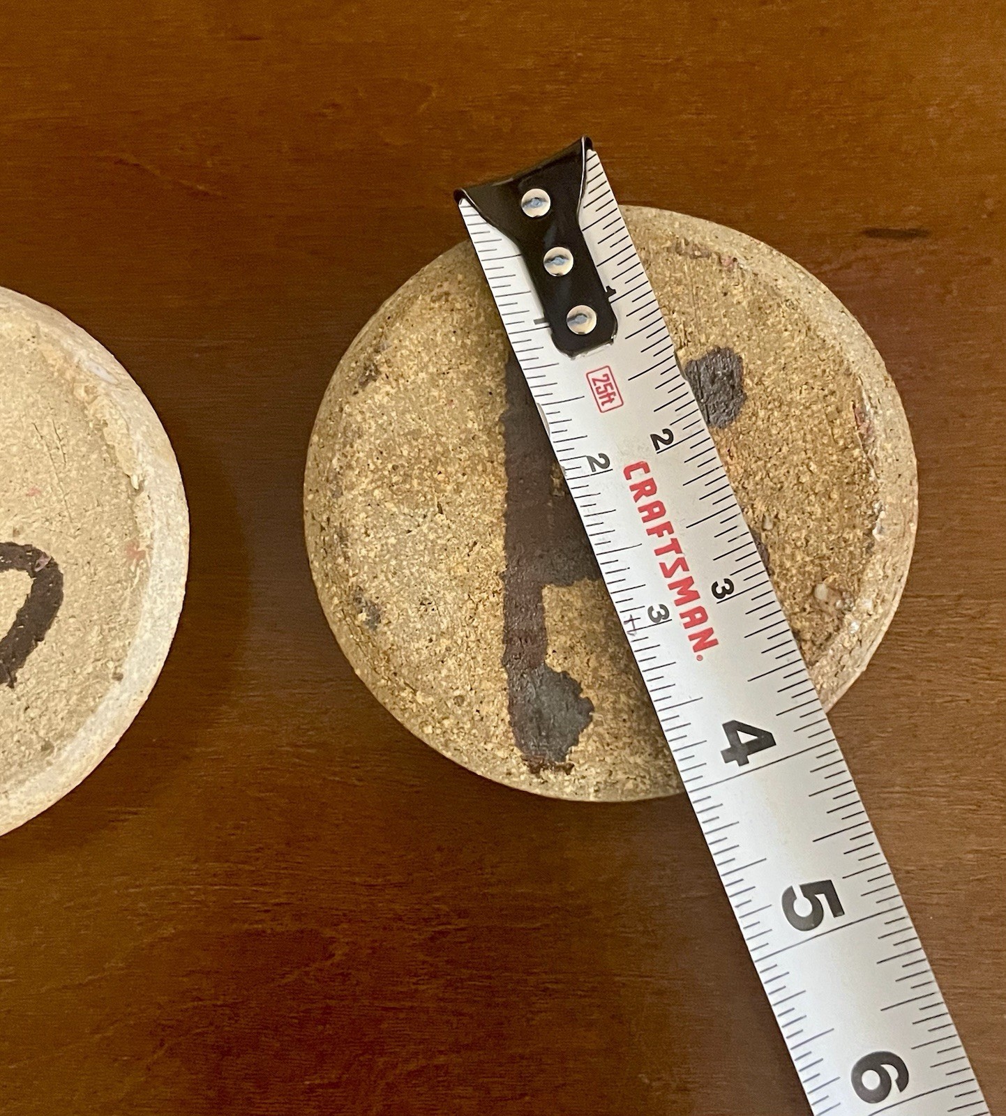 Vtg Studio Pottery Candle Holders Set of 2 Brown Cream Handcrafted 4”
