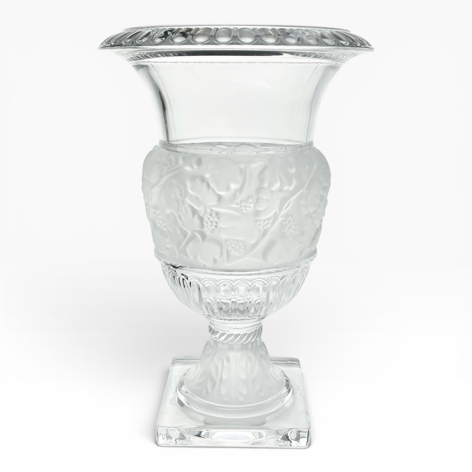 Godinger & Shannon Crystal “Athena” Large Crystal Flower Urn Statement Vase 12”