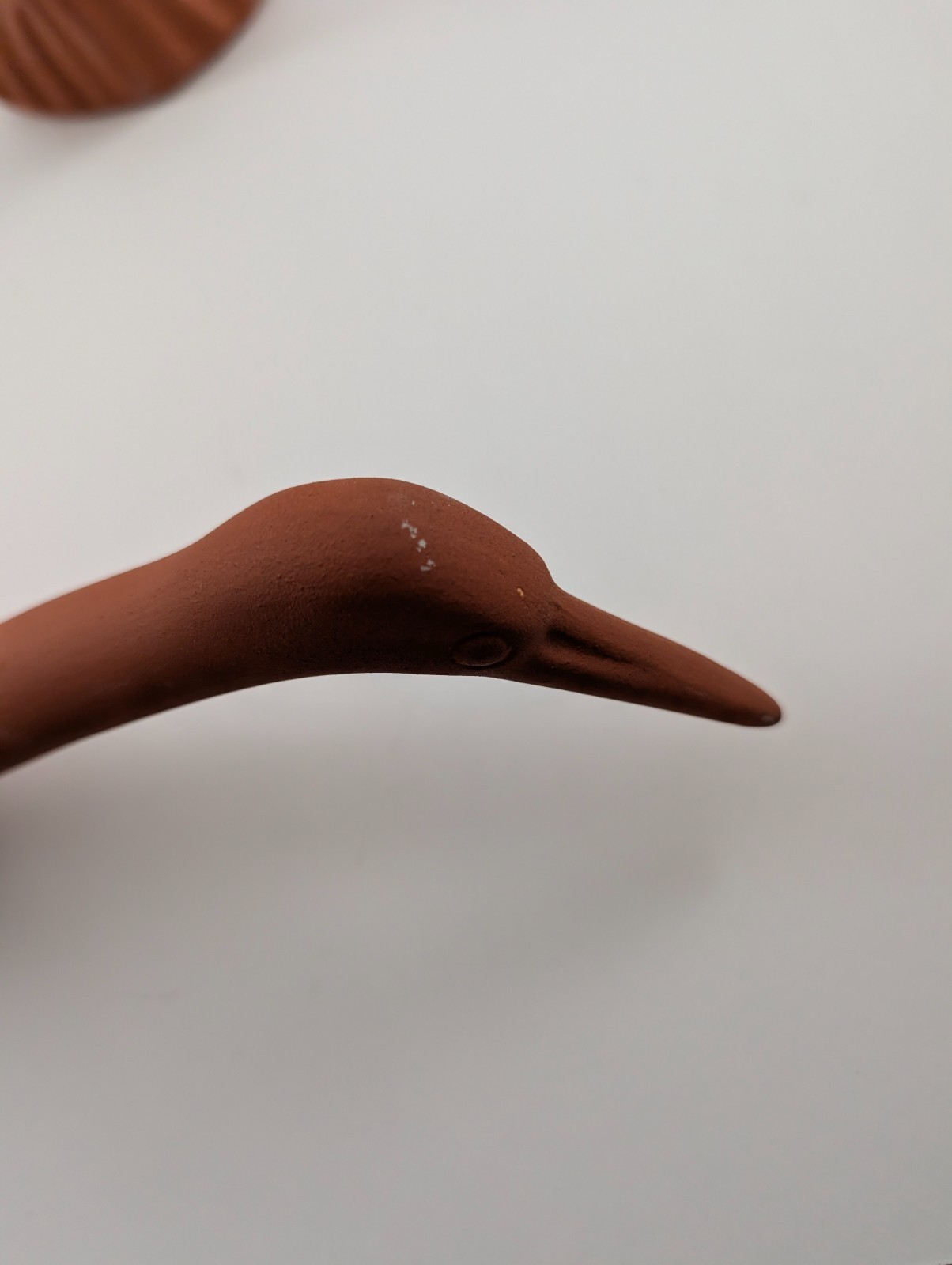 Vintage 1970’s Jaru Calif Pottery Crane Bird Heron Figures Terracotta 16.75″