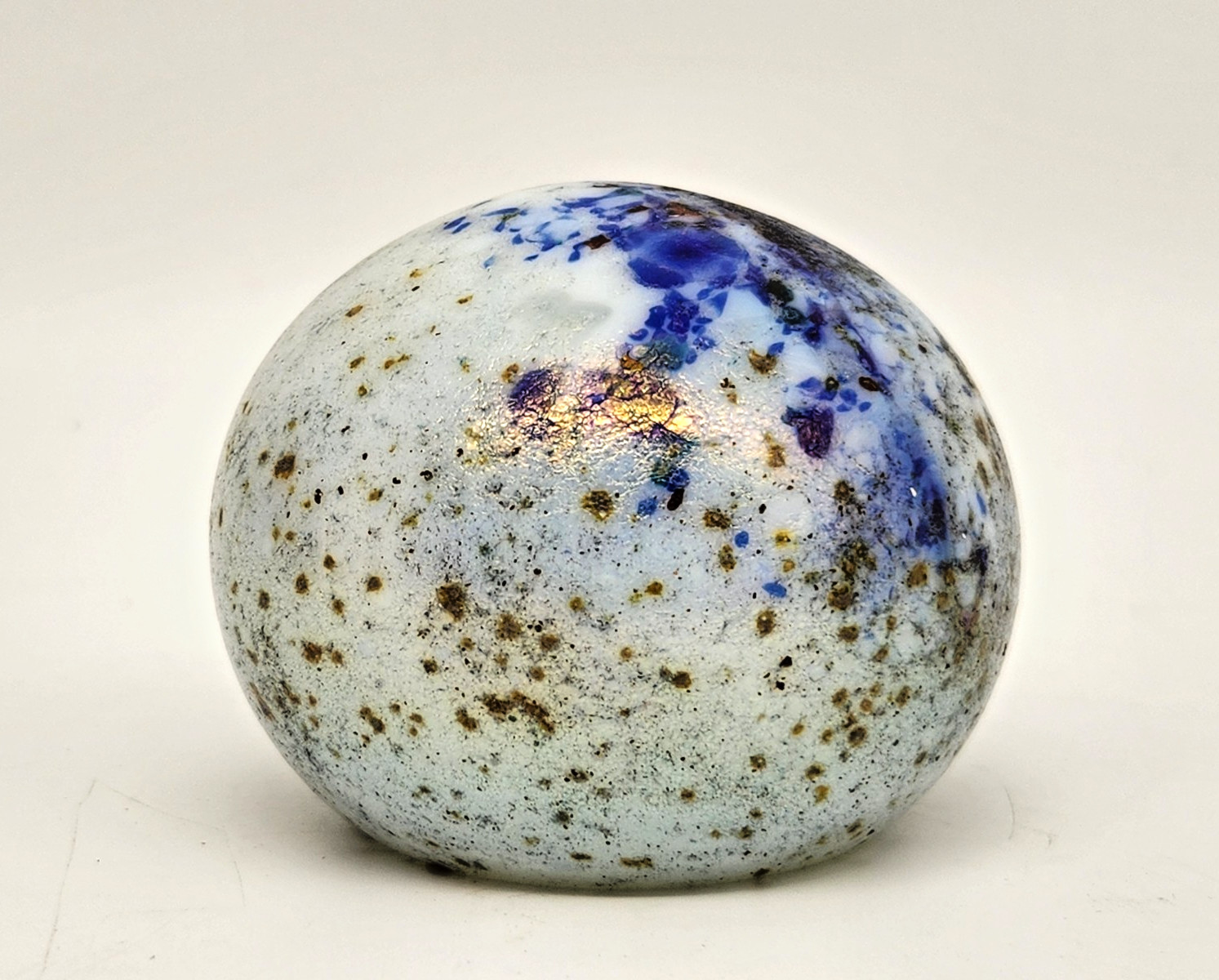 Rare Lotton Art Glass Studio Paperweight Signed 2005