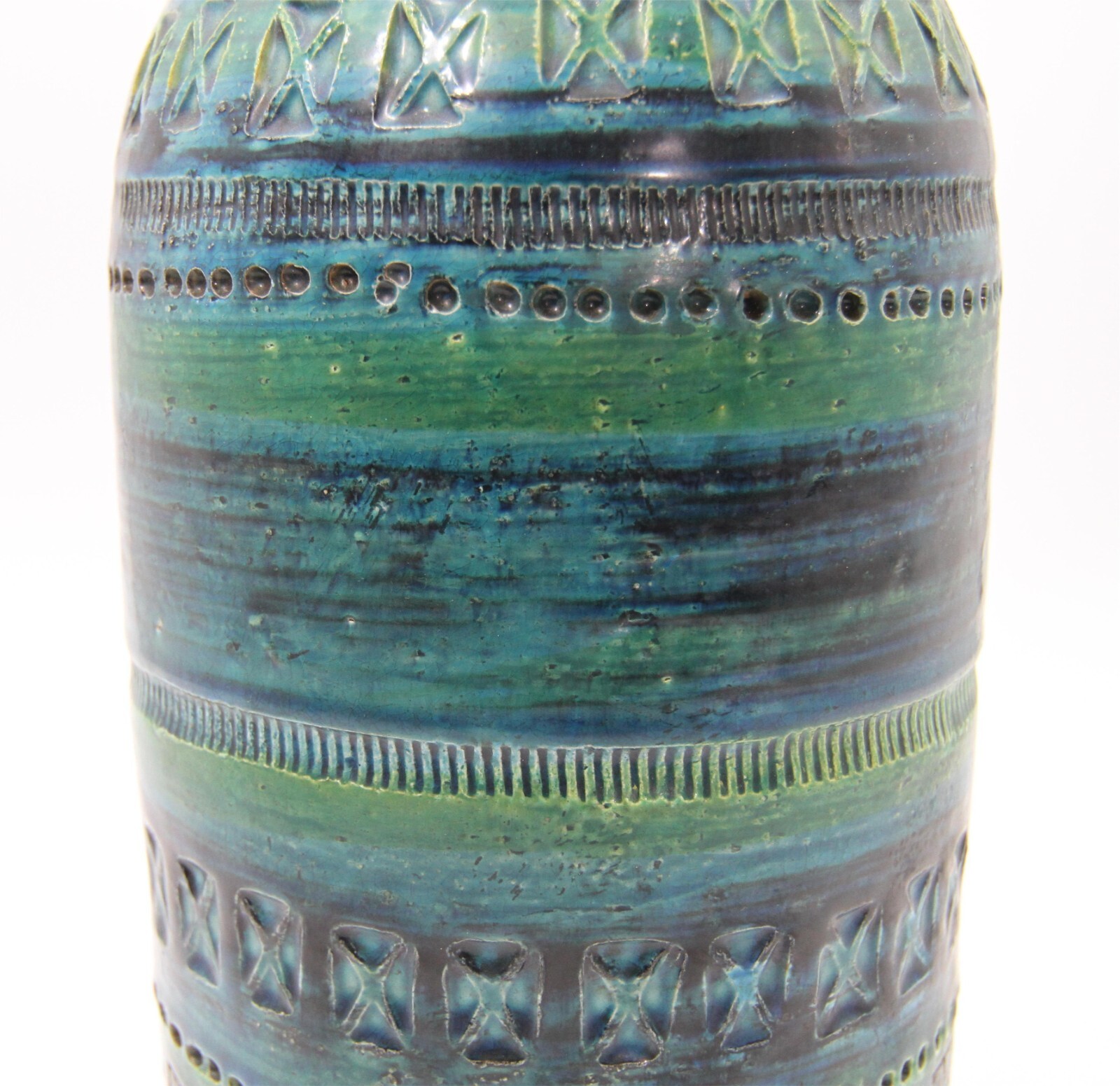 Raymor Blue with Green Vase