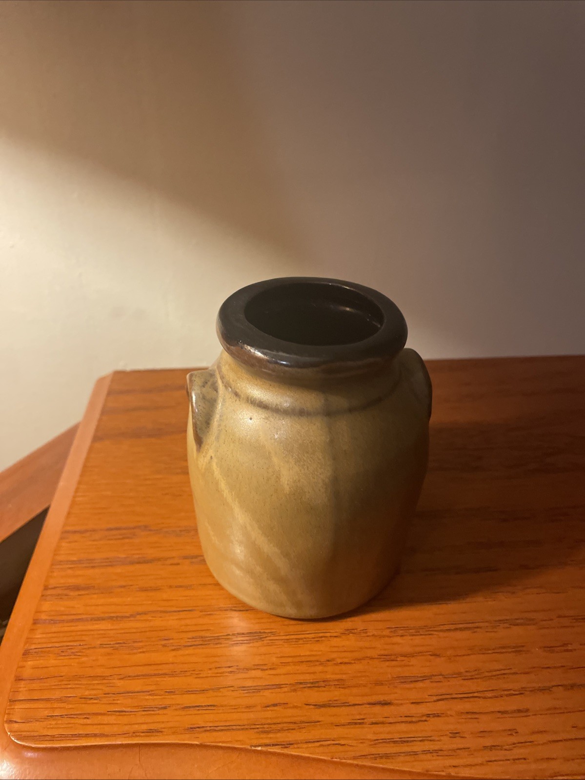 Studio Pottery 4.5 Inches Shades Of Brown Vase, Southwest AZ