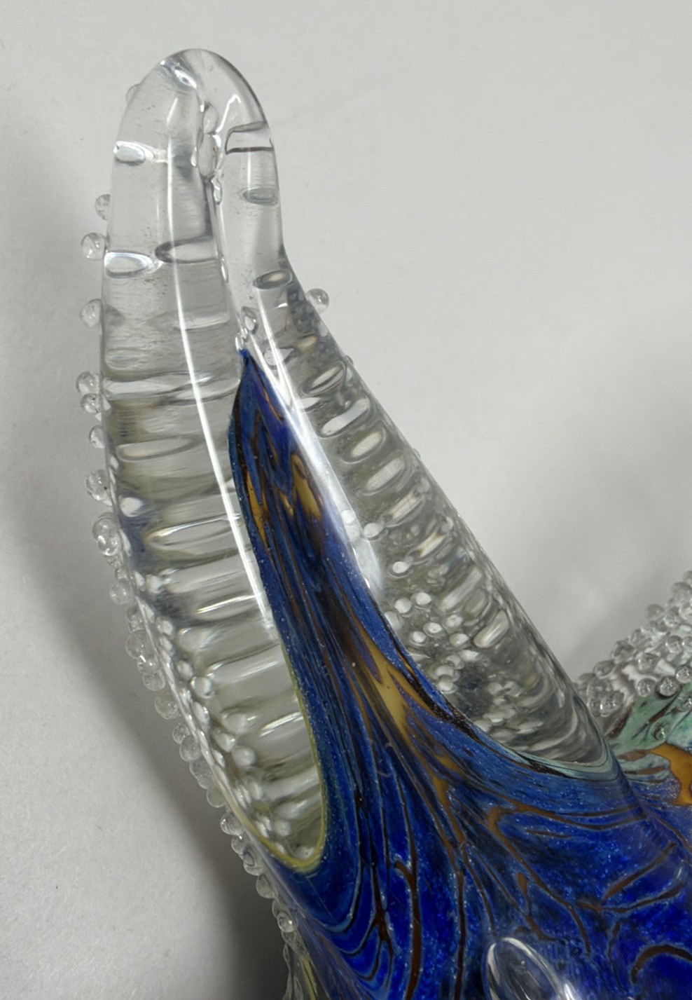 Starfish Paperweight Multi-colored Art Glass 7.75” Murano Style