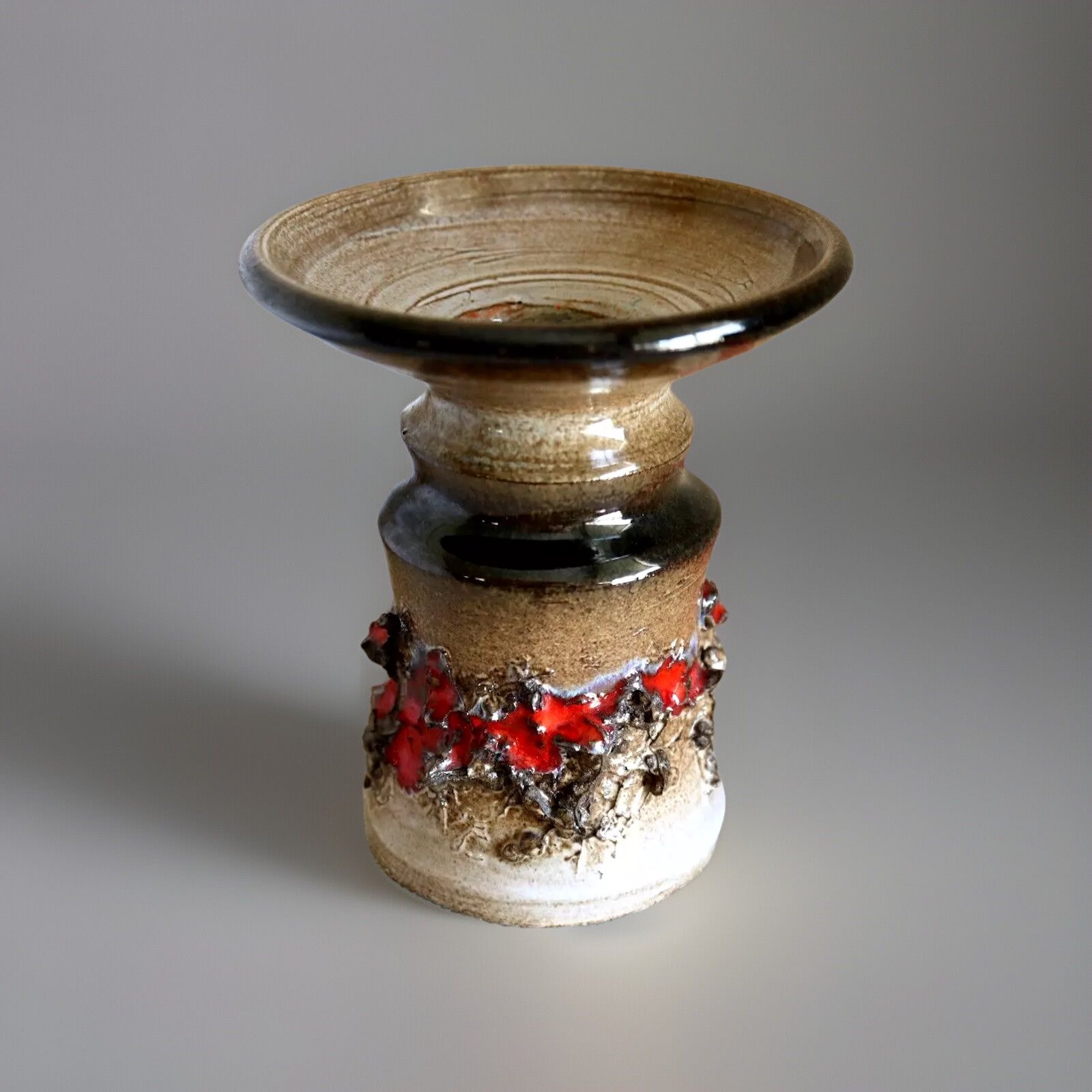 Fat Lava Hand Made Glit Lava Ceramics Candleholder Candle Holder lceland
