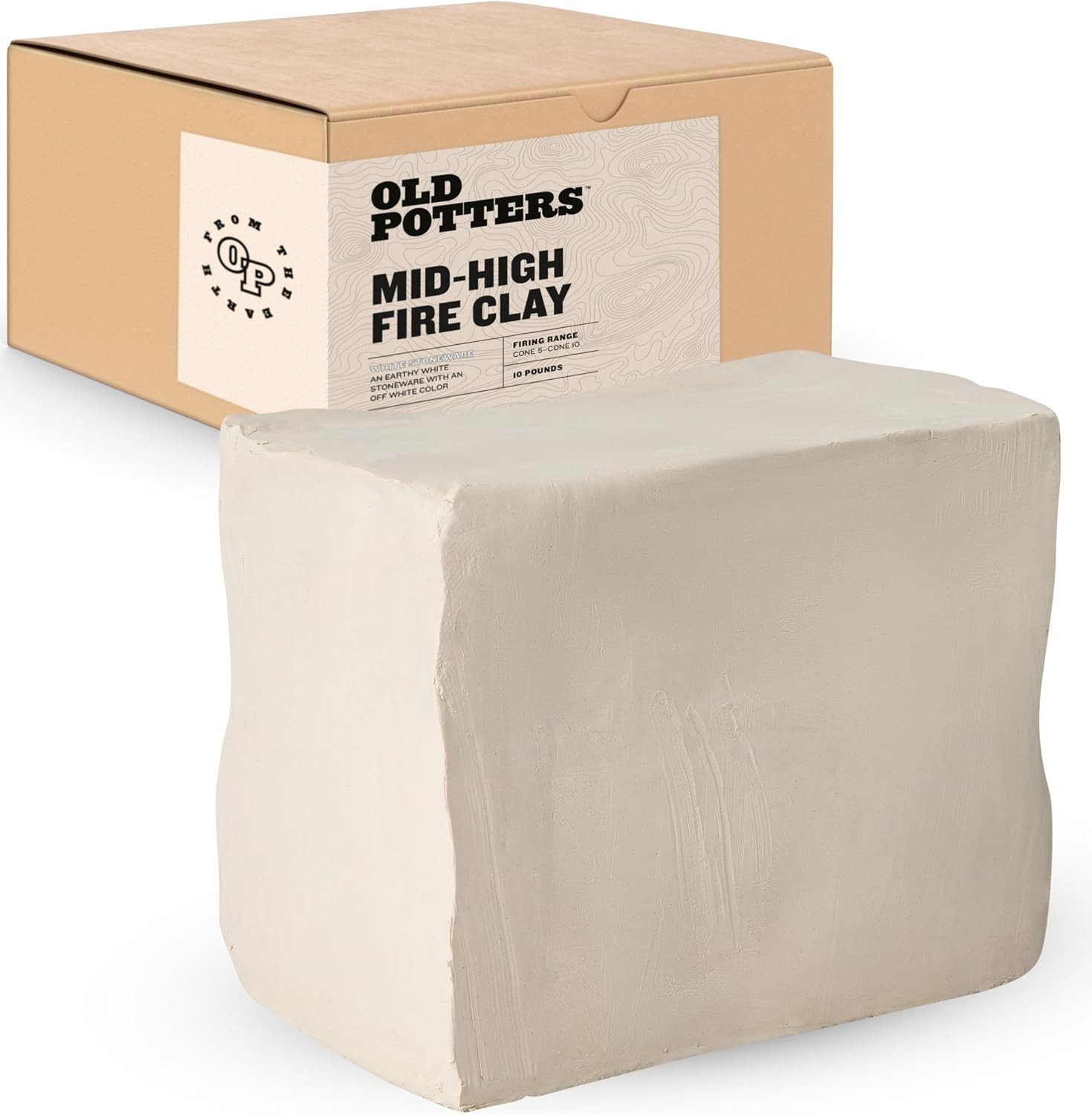 Versatile 10 lb Cone 6-10 High Fire White Clay – Perfect for Pottery Masters
