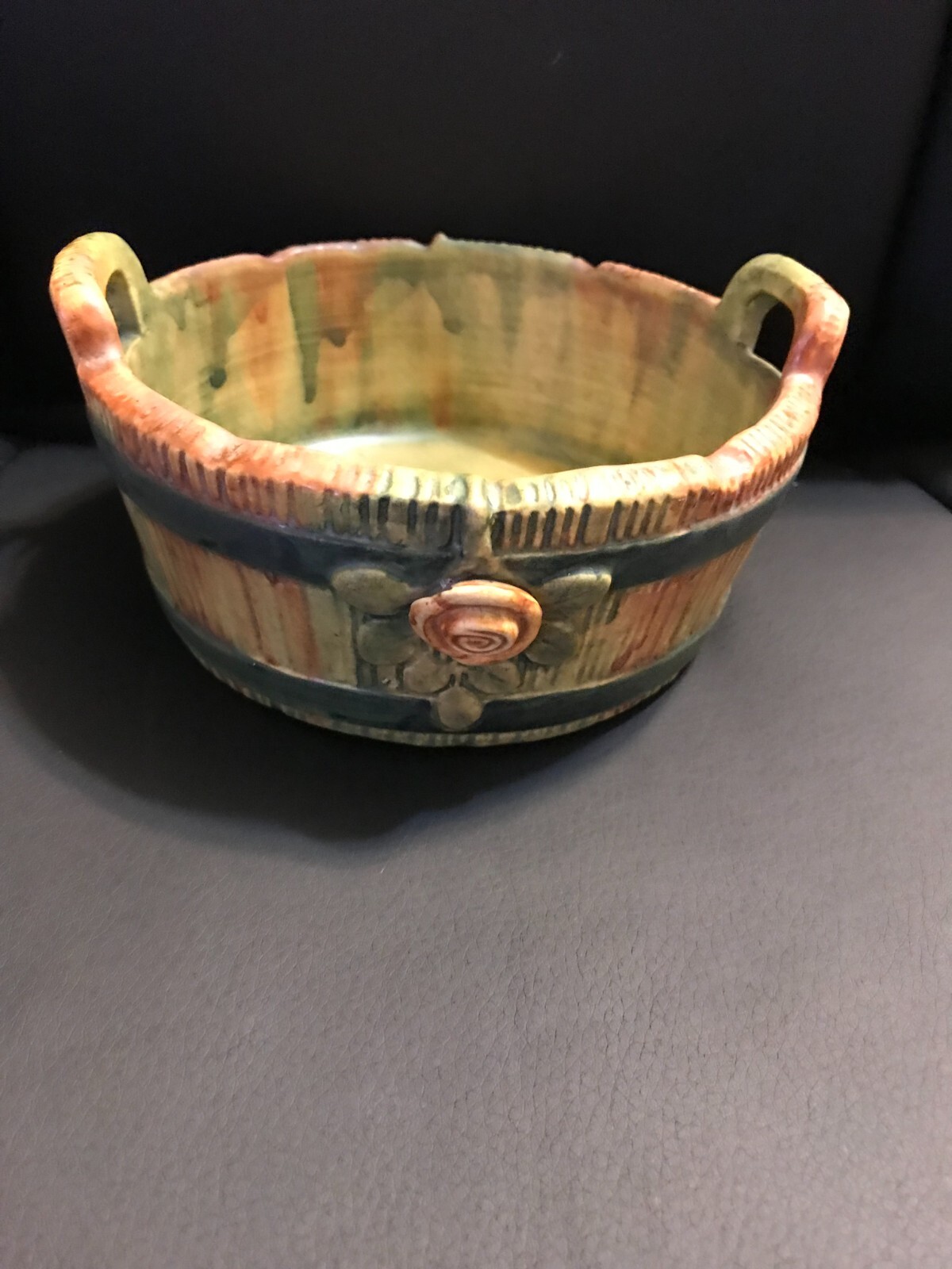 Antique Weller Woodrose Bucket Bowl – BEx lb