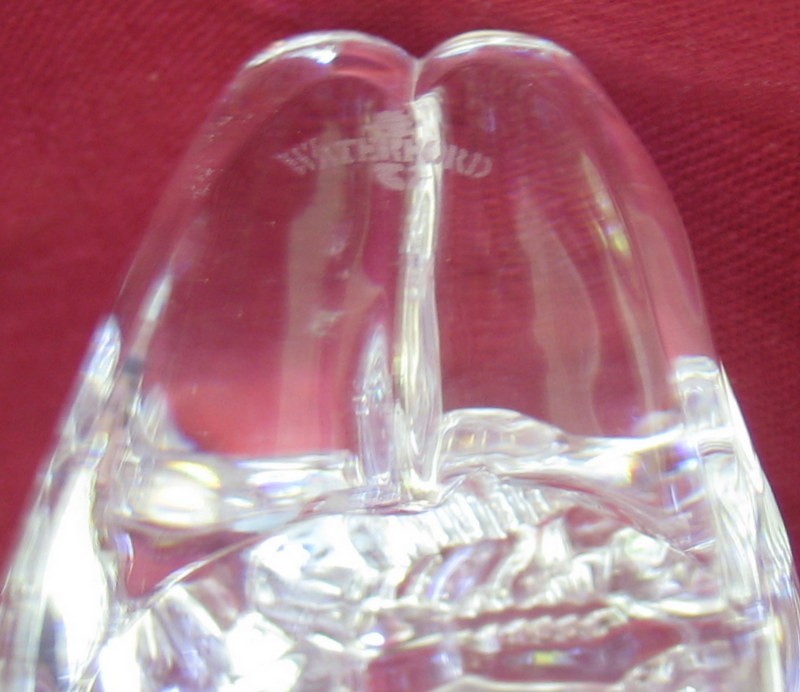 WATERFORD CRYSTAL ~ Millennium Nativity Collection ~ CHERUB With Lyre ~ 5”