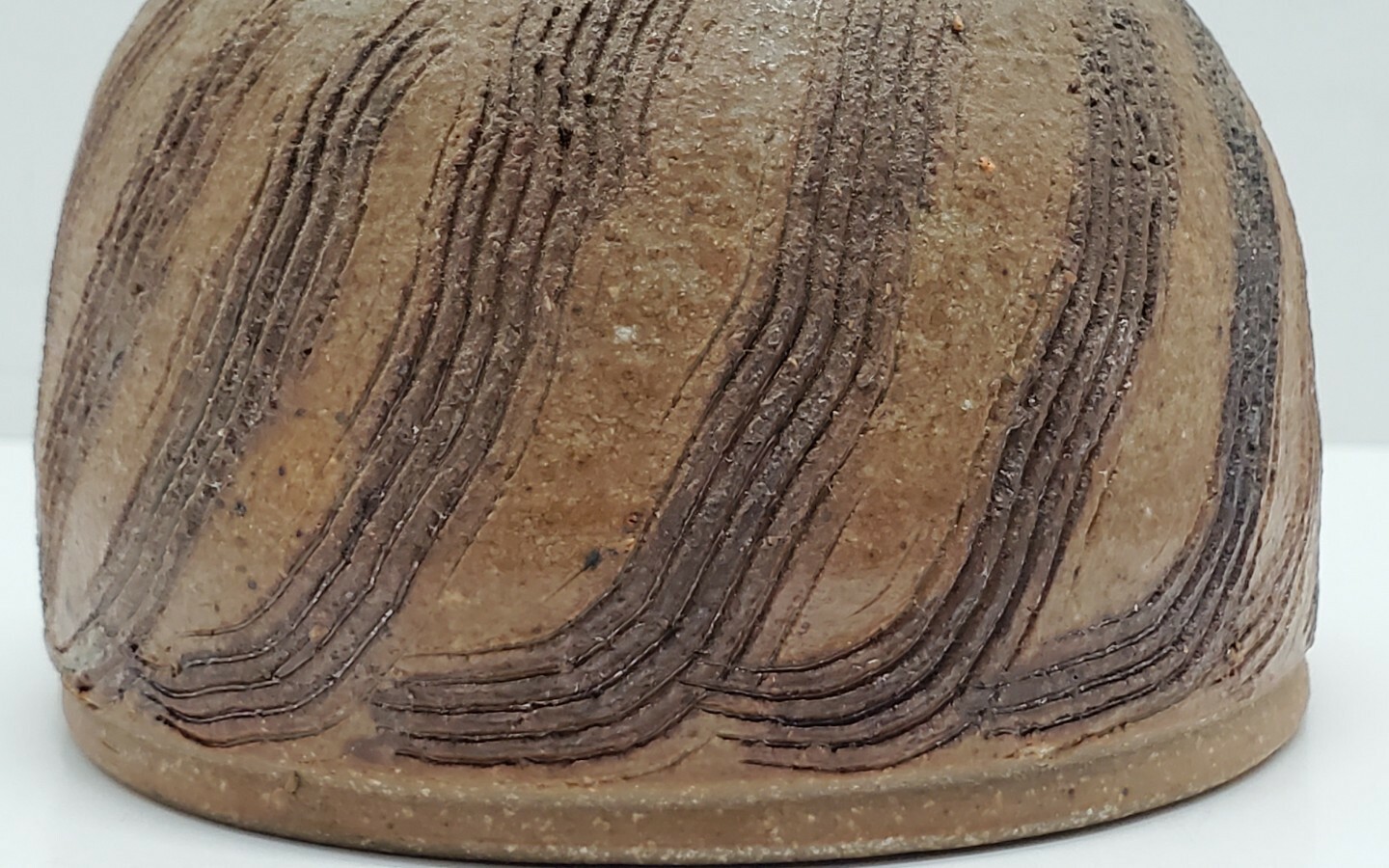 Vtg Handcrafted Artisan Pottery Small Jug Container CR Signed Butterfly Stamp