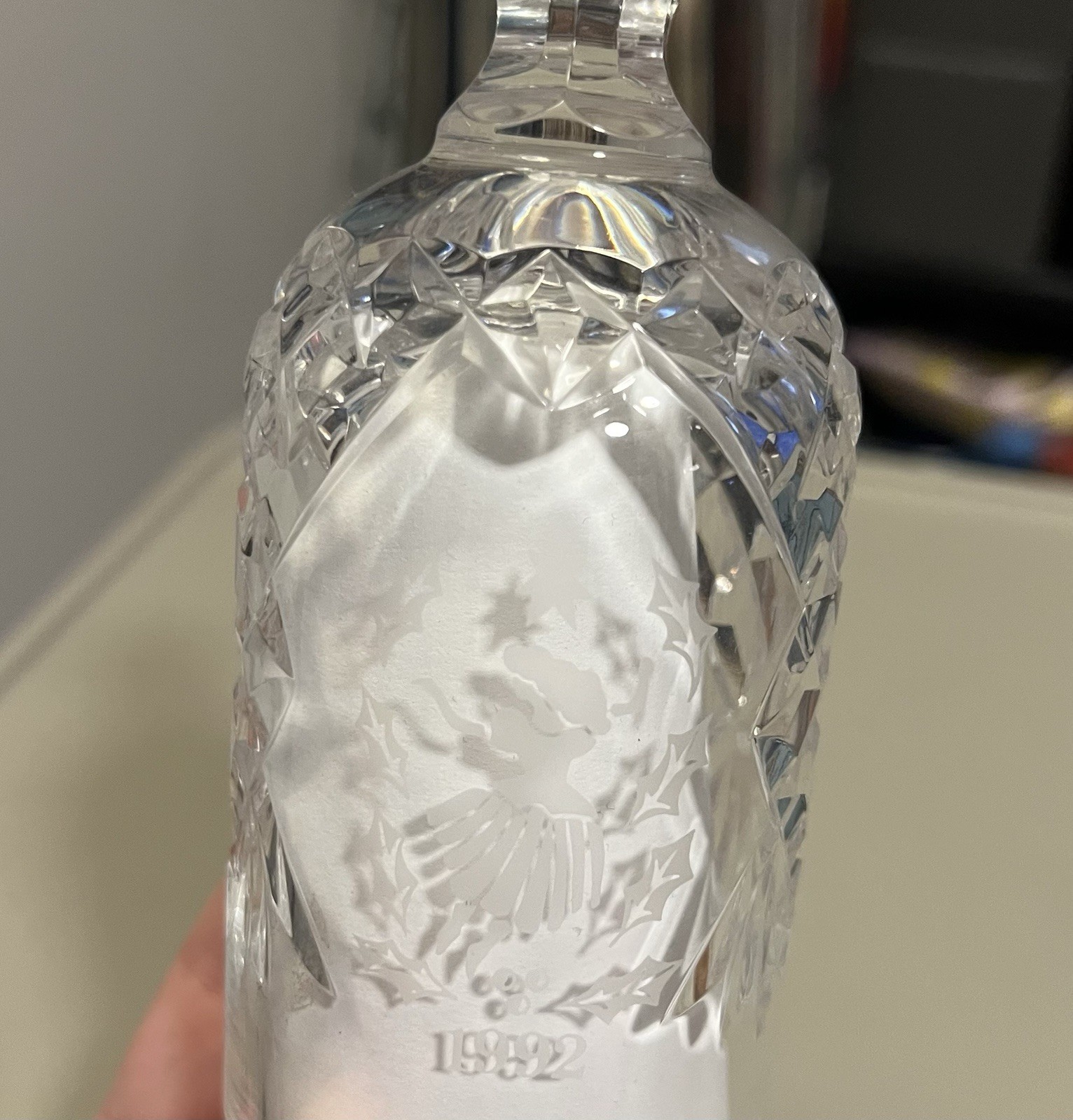 1992 Waterford Crystal Bell 12 Days of Christmas Lady Dancing | No Box!