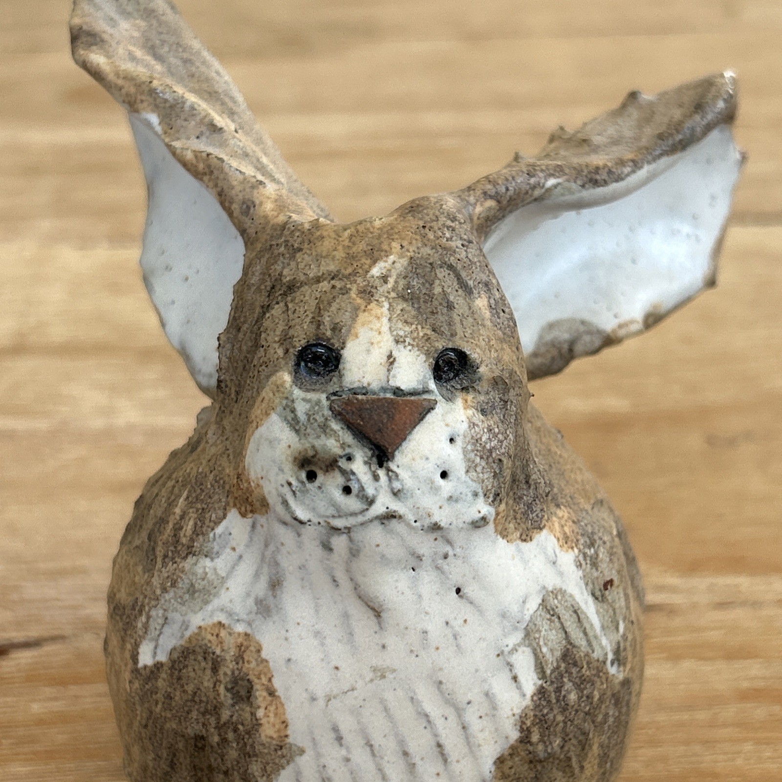 Vintage Signed Studio Pottery Bunny Rabbit Sculpture