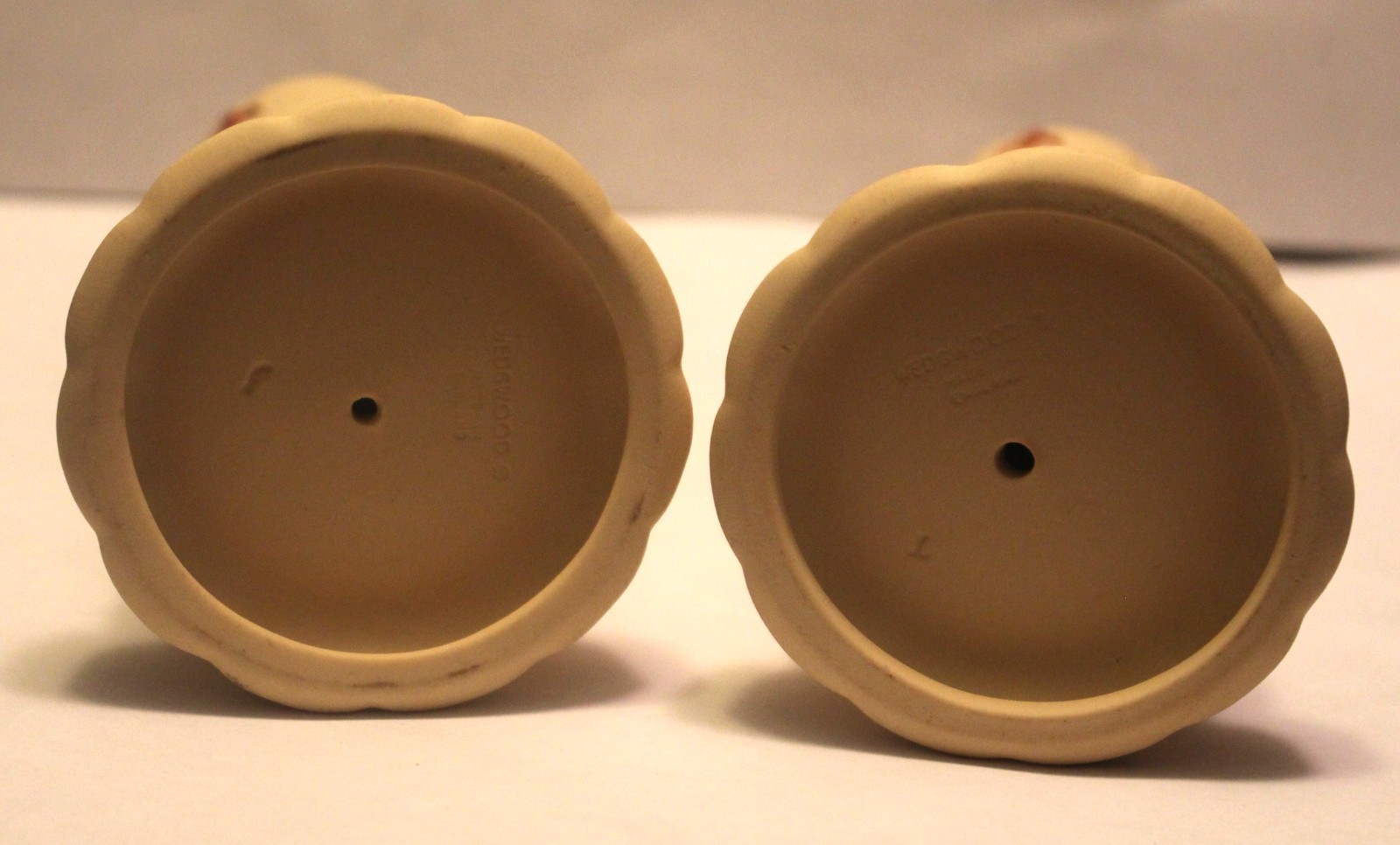 Wedgwood Primrose Terracotta Jasperware Bamboo Candle Holders