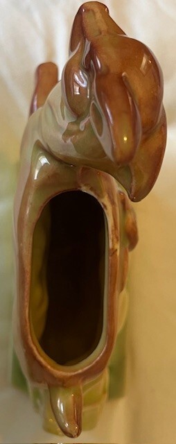 1940 Vintage McCoy Deer and Fawn Vase or Planter, 7.5″, Mint Condition!