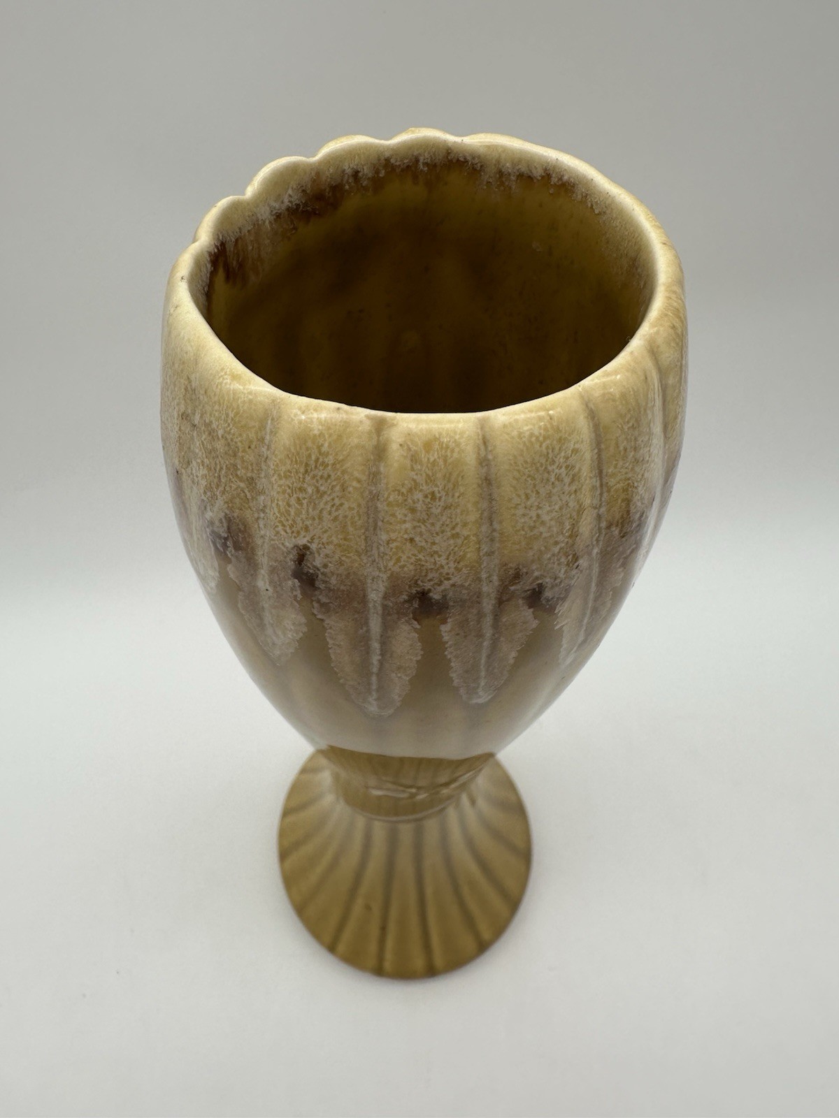 Vintage McCoy Pottery Corinthian Atomic Sunburst Vase USA