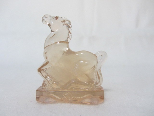 Boyd Art Glass Little Joe the Horse Mini 2″ Crown Tuscan Figurine Vintage