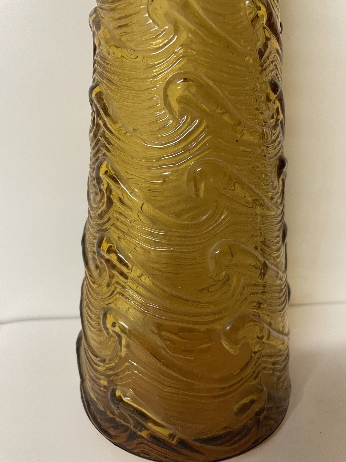 Vintage Made In Italy Empoli Bottle With Stopper 22.5”
