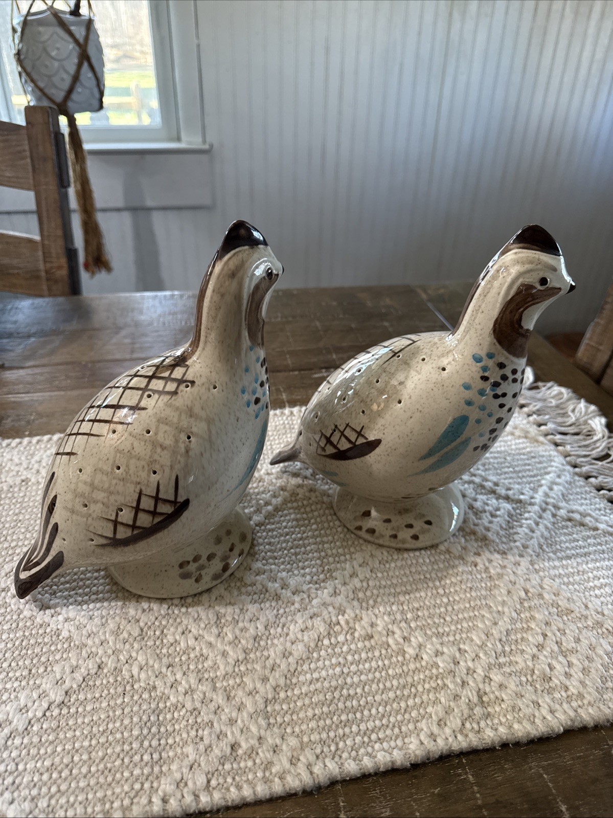 Red Wing Pottery Bob White Quail 8 1/2″ Tall Hors D’oeuvres Appetizer Server- 2