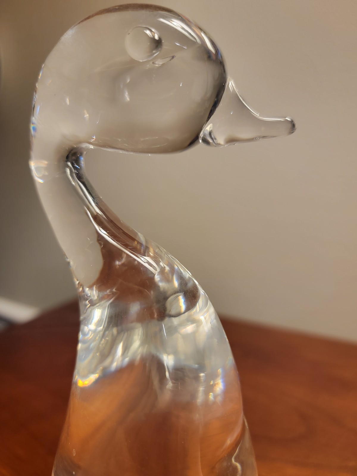 VINTAGE Steuben LEAD CRYSTAL Goose Flawless Condition Design by Lloyd Atkins