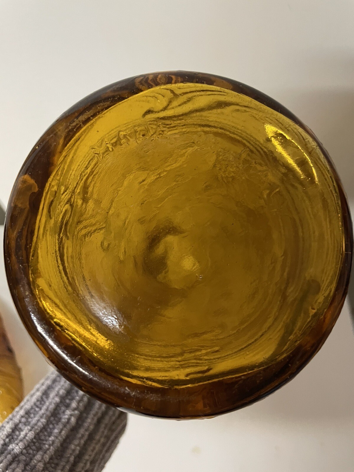 Vintage Made In Italy Empoli Bottle With Stopper 22.5”