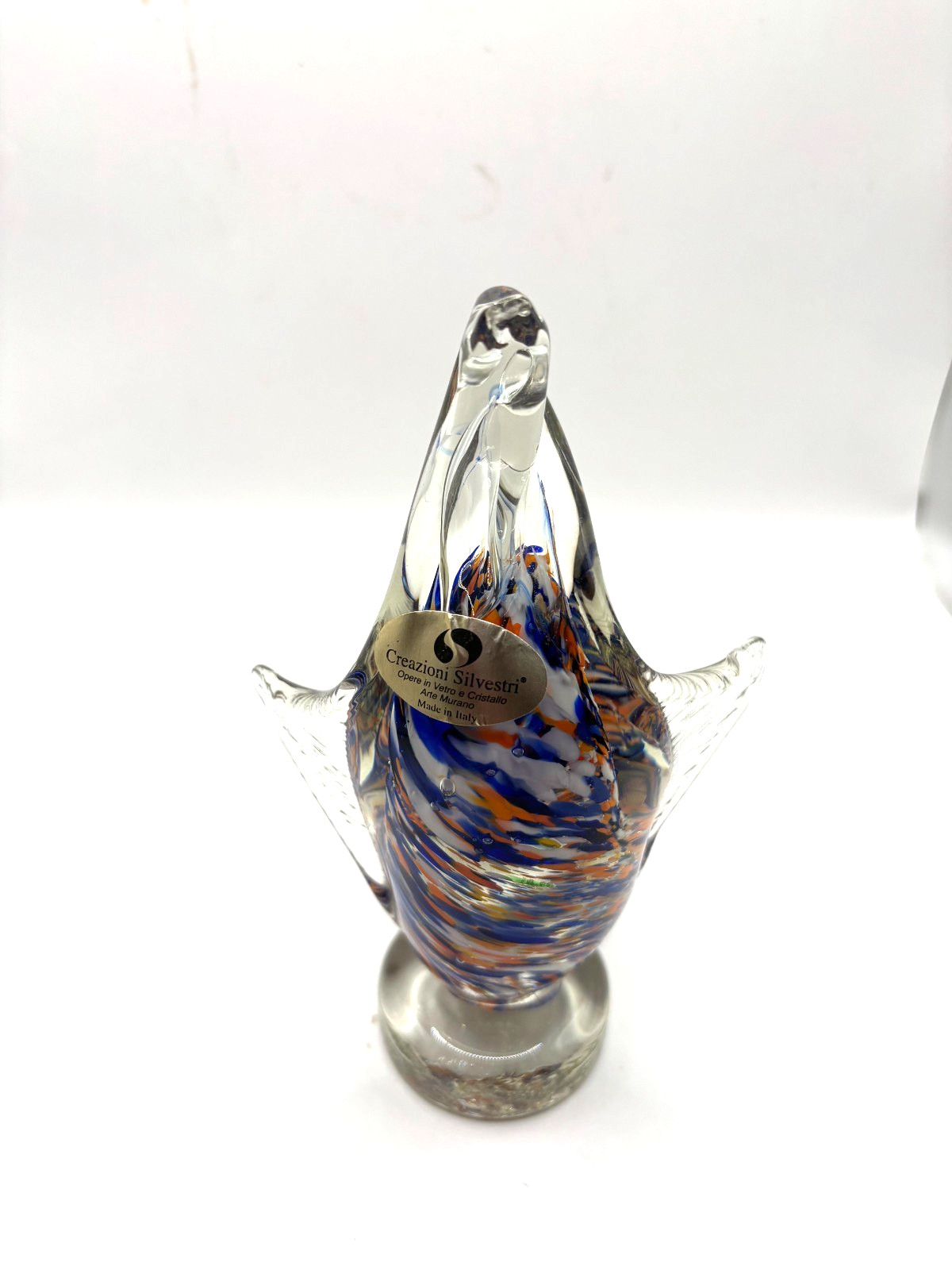 Creazioni Silvestri Arte Murano Glass Bird Figurine