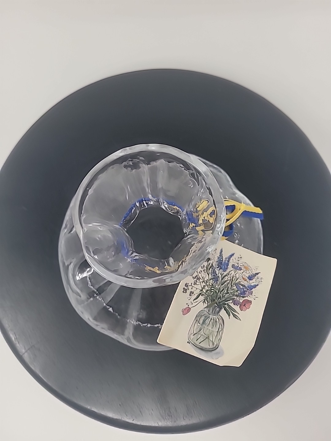 SEA of Sweden Flower Bouquet Glass Vase 4.5″h by Rune Strand With tags Sticker
