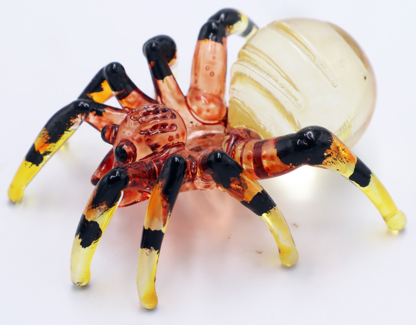 Colorful Hand Blown Glass Tarantula Spider Figurine Mini 2.5″ x 2.5″ x 1.5″