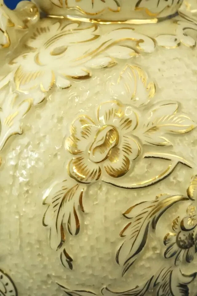 LA COLONNATA Ceramic vase Sesto Fiorentino 1800 1900 LIBERTY as DERUTA – ITALY